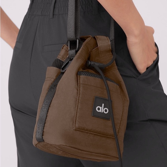 ALO Yoga Black and Brown Crossbody Bag with Minimalist Design - Picture 1 of 8